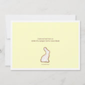 Uitnodiging bunny Cookie Swap Party (Achterkant)