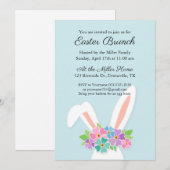 Uitnodiging bunny Easter (Voorkant / Achterkant)