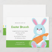 Uitnodiging bunny Easter (Voorkant / Achterkant)