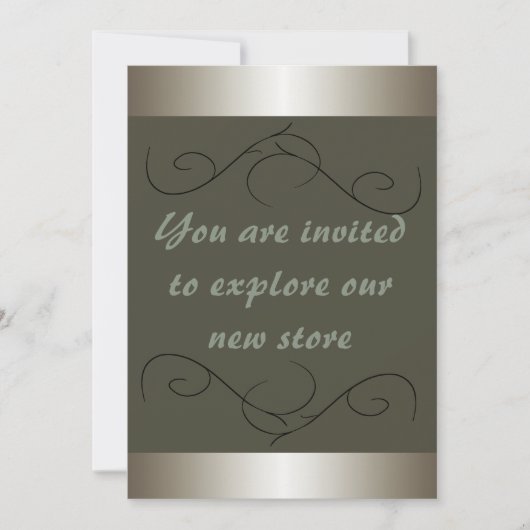 Uitnodiging Business Retail Store nodigt het opene (Voorkant)