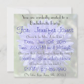 Uitnodiging - Button van Cornflower Blue Bachelor (Achterkant)