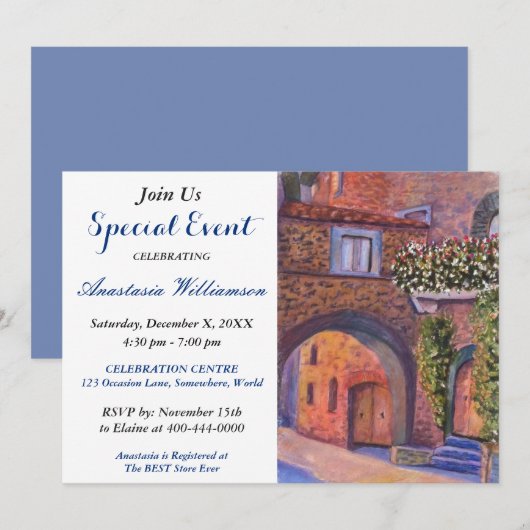 UITNODIGING BUURT- / STRAATFEest EVENEMENT (Voorkant / Achterkant)