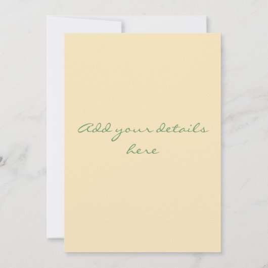 Uitnodiging Buzz van bijenpartij (Achterkant)