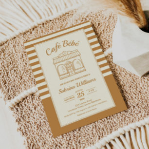 UITNODIGING CAFÉ BÉBÉ COFFEE Baby Shower