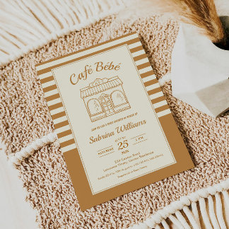 UITNODIGING CAFÉ BÉBÉ COFFEE Baby Shower