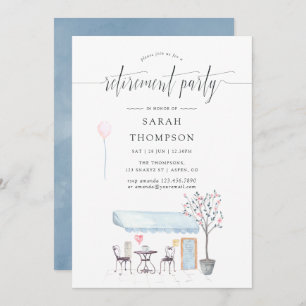 Uitnodiging Cafe Waterverf Retirement Party