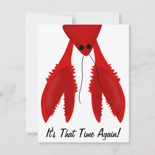 Uitnodiging Cajun Crawfish Boil Party (Voorkant)