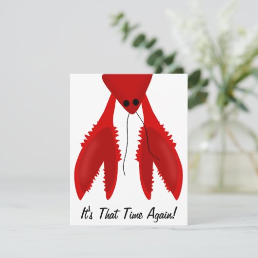 Uitnodiging Cajun Crawfish Boil Party (Staand voorkant)