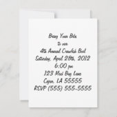 Uitnodiging Cajun Crawfish Boil Party (Achterkant)