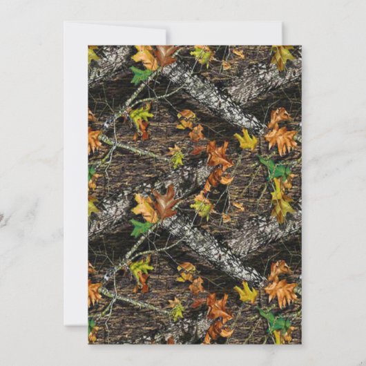 Uitnodiging Camo Graduation Party (Achterkant)