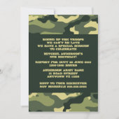 Uitnodiging Camouflage Birthday (Voorkant)