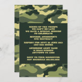 Uitnodiging Camouflage Birthday (Voorkant / Achterkant)