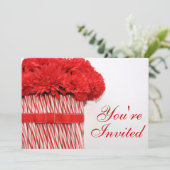 Uitnodiging Candy Cane Bouquet Party (Staand voorkant)