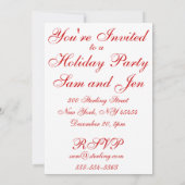 Uitnodiging Candy Cane Bouquet Party (Achterkant)