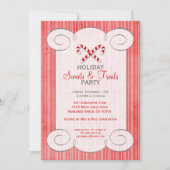 Uitnodiging Candy Cane Holiday Party (Voorkant)