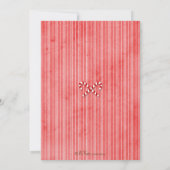 Uitnodiging Candy Cane Holiday Party (Achterkant)