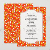 Uitnodiging Candy Corn Halloween Party (Voorkant / Achterkant)