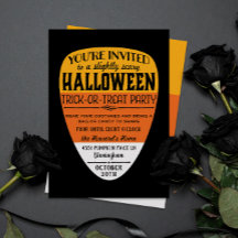 Uitnodiging Candy Corn Halloween Party