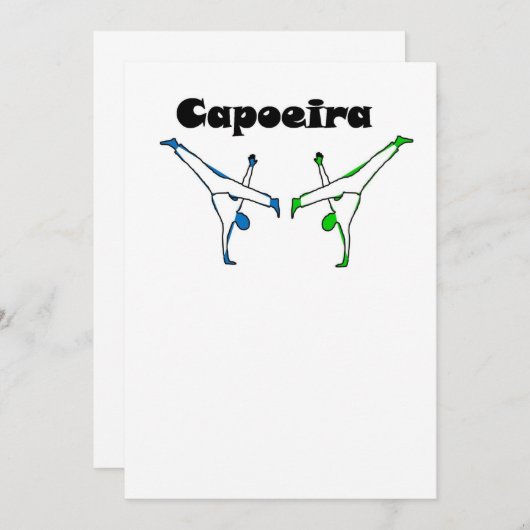 uitnodiging capoeira batizado (Voorkant / Achterkant)