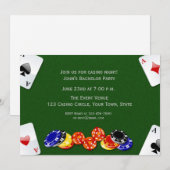 Uitnodiging Casino Night (Voorkant / Achterkant)