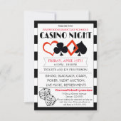 Uitnodiging casino Night Event Party (Voorkant)