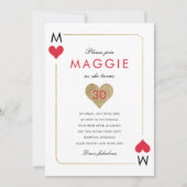 Uitnodiging Casino Night Party (Voorkant)