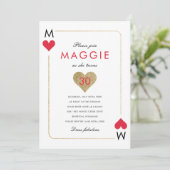 Uitnodiging casino Night Party (Staand voorkant)