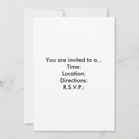 Uitnodiging Casino Party (Achterkant)