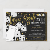 Uitnodiging casino Royale Night Party (Voorkant)