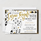 Uitnodiging casino Royale Night Party (Voorkant)