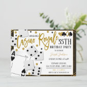 Uitnodiging casino Royale Night Party (Staand voorkant)