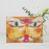 Uitnodiging: Cat & Bird van Paul Klee - Kaart (Staand voorkant)