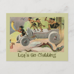 Uitnodiging Cavemen Caveman uit om de nacht door t