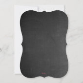 Uitnodiging Chalkboard Girls Floral 16e verjaardag (Achterkant)