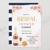 Uitnodiging champagne brunch thema (Voorkant / Achterkant)