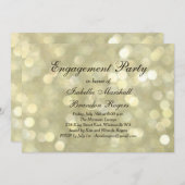 Uitnodiging Champagne Bubbles Engagement Party (Voorkant / Achterkant)