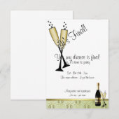 Uitnodiging Champagne Divorce (Voorkant / Achterkant)