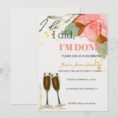 Uitnodiging Champagne Flute Divorce (Voorkant / Achterkant)