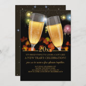 Uitnodiging Champagne Salute Holiday (Voorkant / Achterkant)