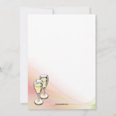 Uitnodiging Champagne Toast Engagement Party (Achterkant)