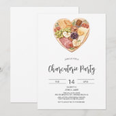 Uitnodiging charcuterie, bruidsfeest, Valentijnsda (Voorkant / Achterkant)