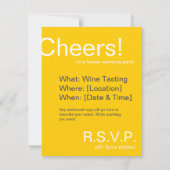 Uitnodiging Cheers Party (Achterkant)