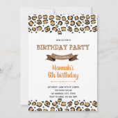 Uitnodiging cheeta thema (Voorkant)