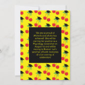 Uitnodiging Cherry Graduation Party (Achterkant)