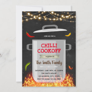 Uitnodiging chili kook wedstrijd