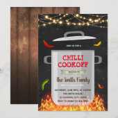 Uitnodiging chili kookwedstrijd (Voorkant / Achterkant)