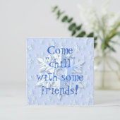 Uitnodiging - "Chill" met vrienden (Staand voorkant)