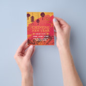 Uitnodiging Chinese nieuwjaarspartij Flyer (Hand)