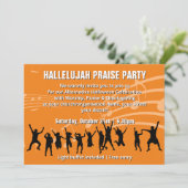 Uitnodiging Christelijke Halloween PRAISE ARTIJ (Staand voorkant)