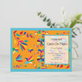 Uitnodiging Cinco de Mayo (Staand voorkant)
